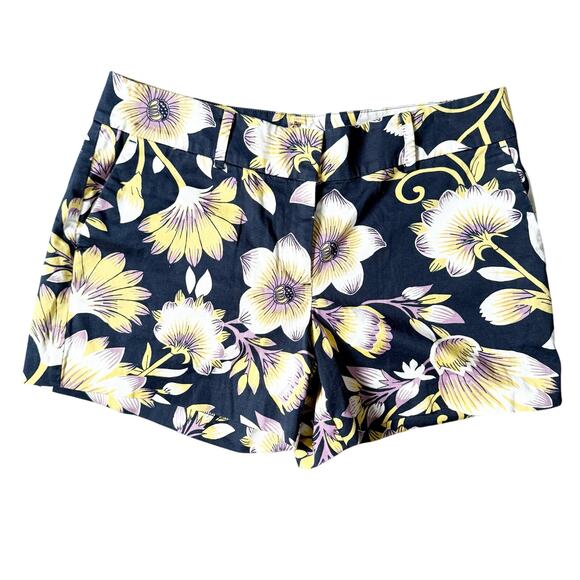 LOFT Women's Floral Chino Shorts Size 8P - Picture 1 of 4